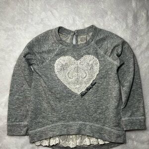 Calvin Klein Jeans Girls Gray Long Sleeve Tee Size 3T